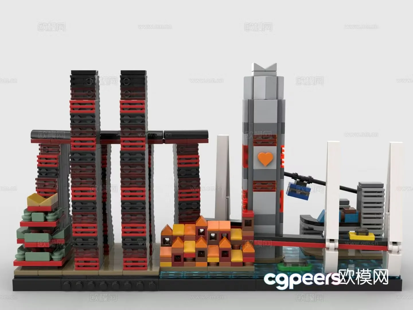 Lego toys building block toys building complex 3d model