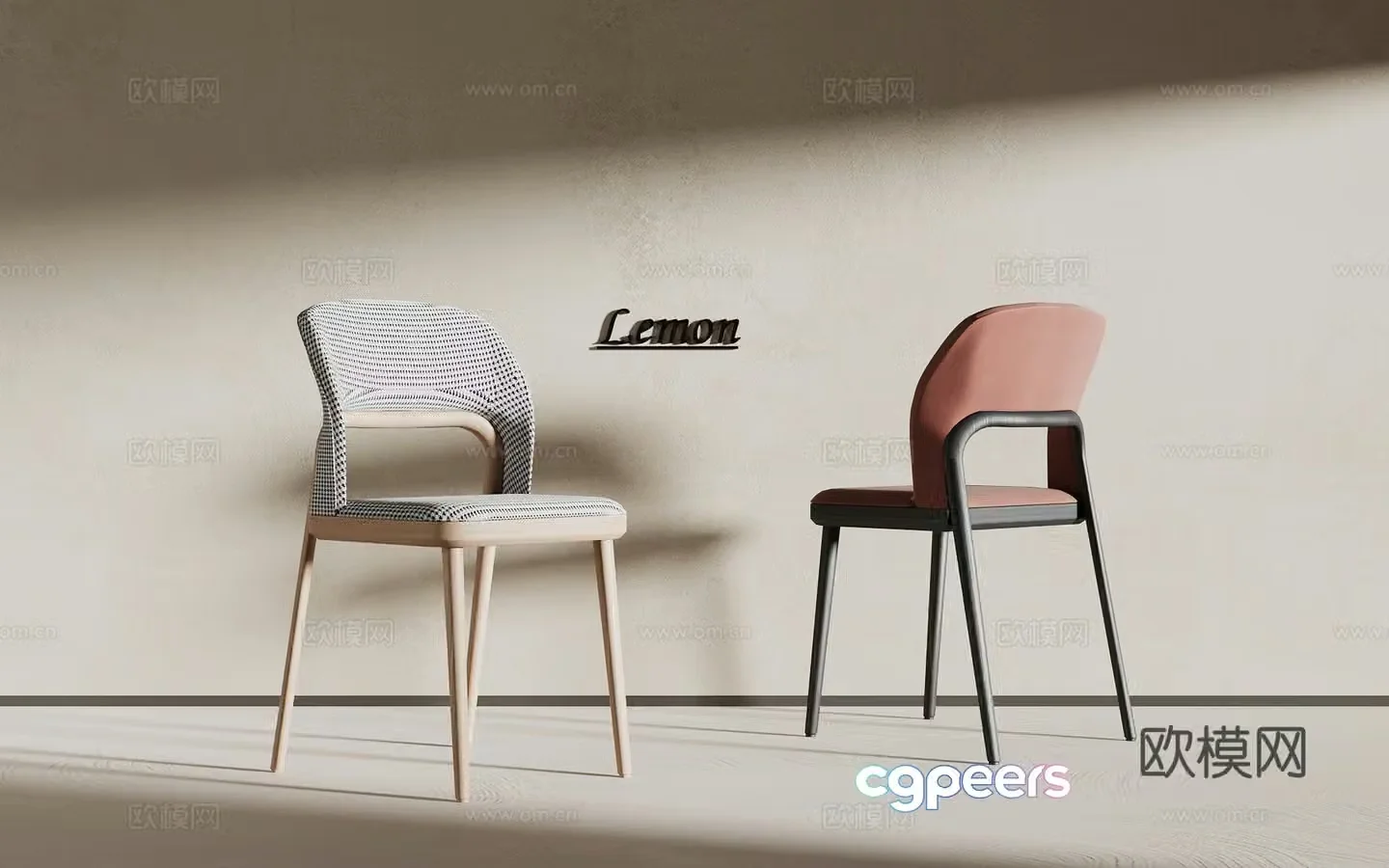 Modern single chair 3d model