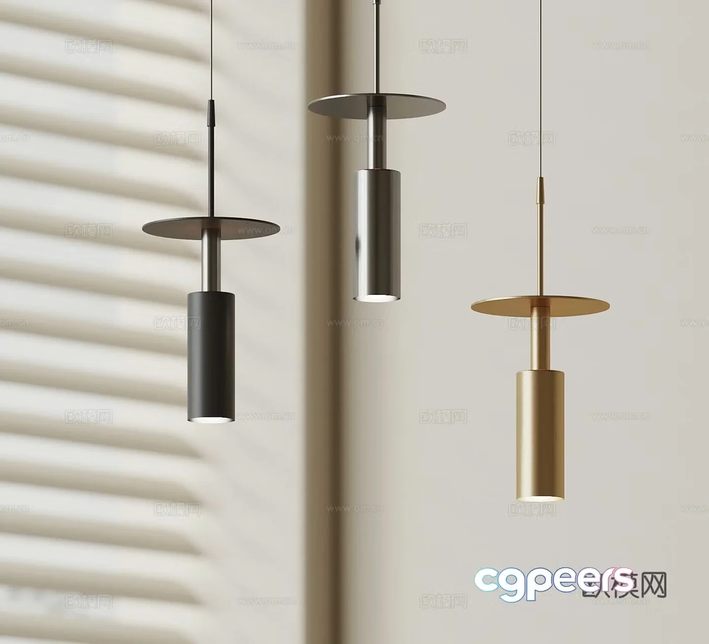 Modern Chandeliers Minimalist Chandeliers Metal Chandeliers 3D Model