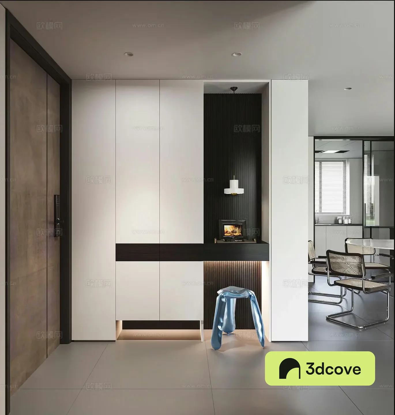 Modern entrance
