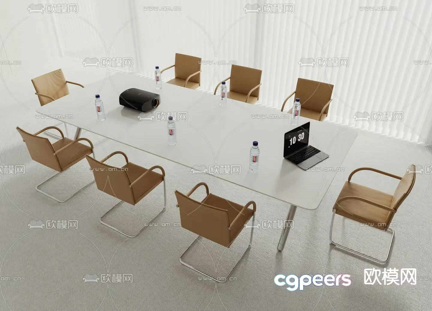 Modern conference table conference table 3d model