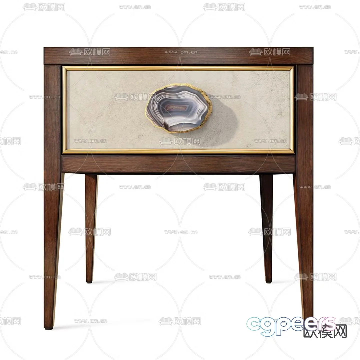Nordic bedside table 3d model