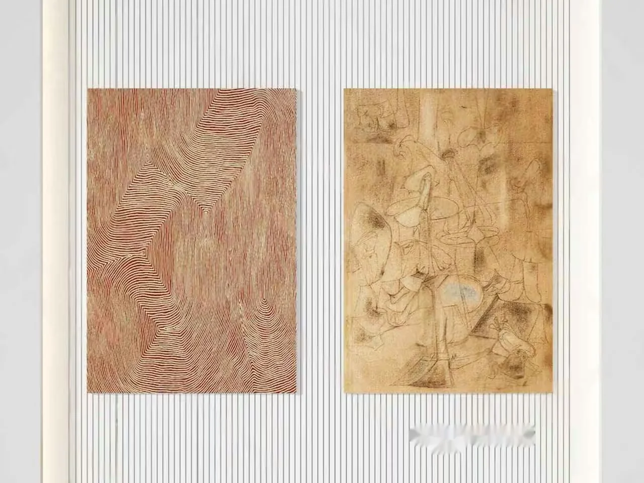 Two Abstract Art Pieces 3D Model – 347 – VRAY Render