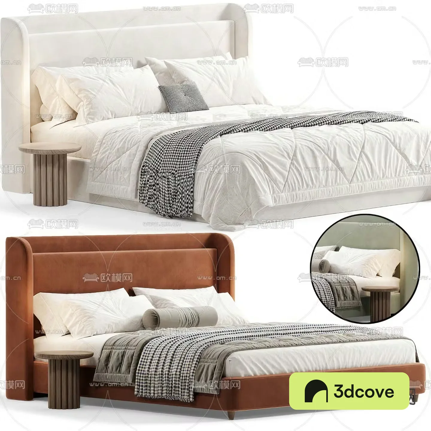 Modern double bed