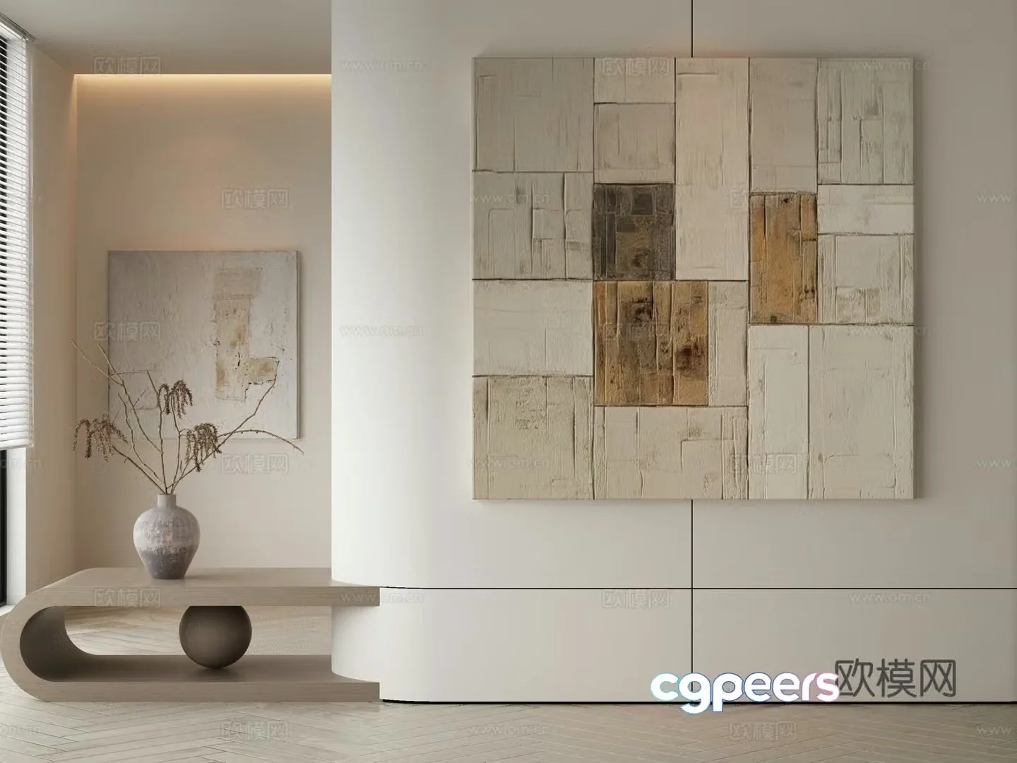 Modern decorative painting 3d model