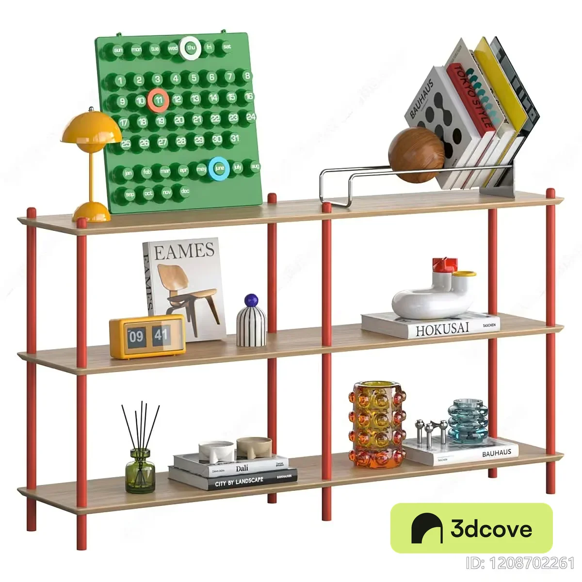 Modern Wooden Shelving Unit
