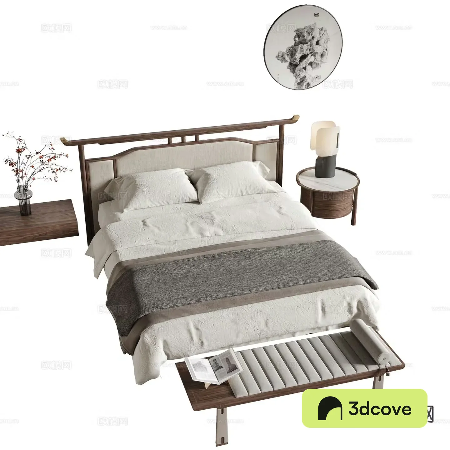 New Chinese style double bed