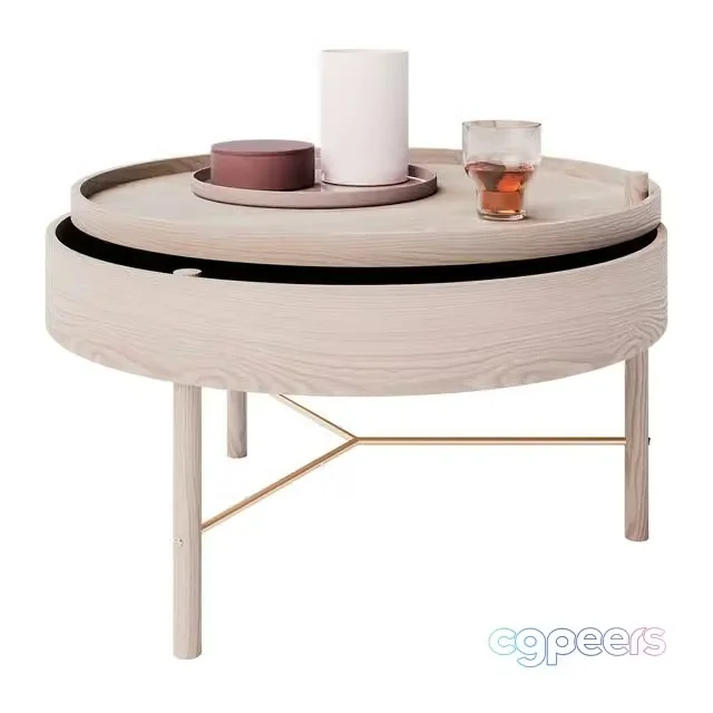 3ds Max Free – Theresa Rand The Turning Table with Menu Accessories