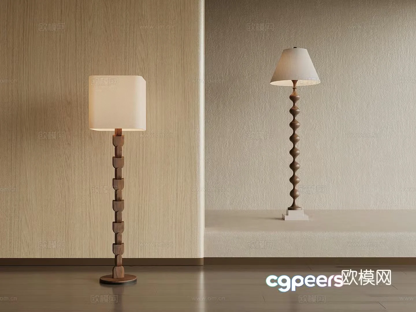 Floor lamp Middle style Floor lamp Art Floor lamp 3D model