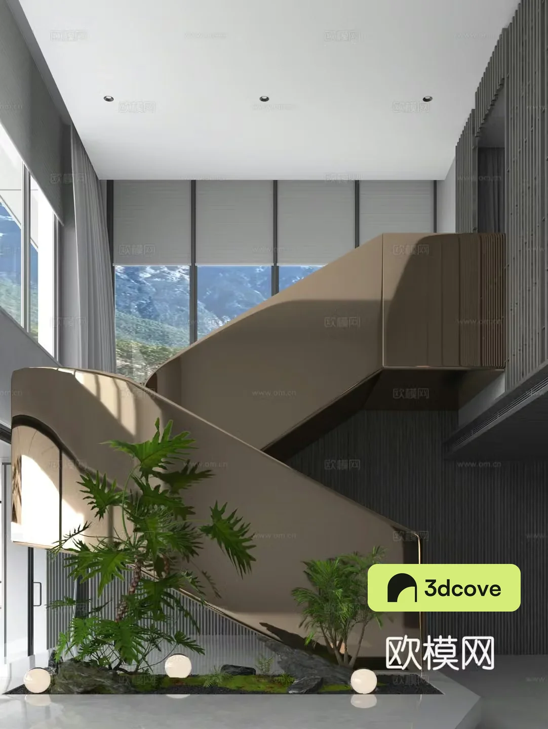 Modern stairwell