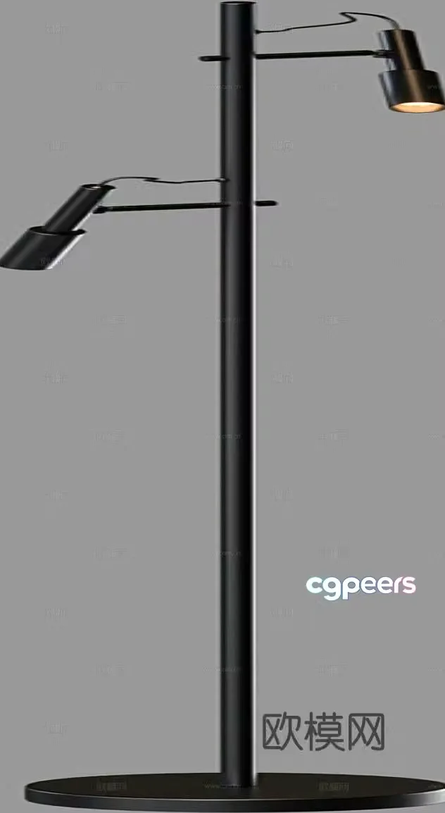Simple floor lamp 3d model