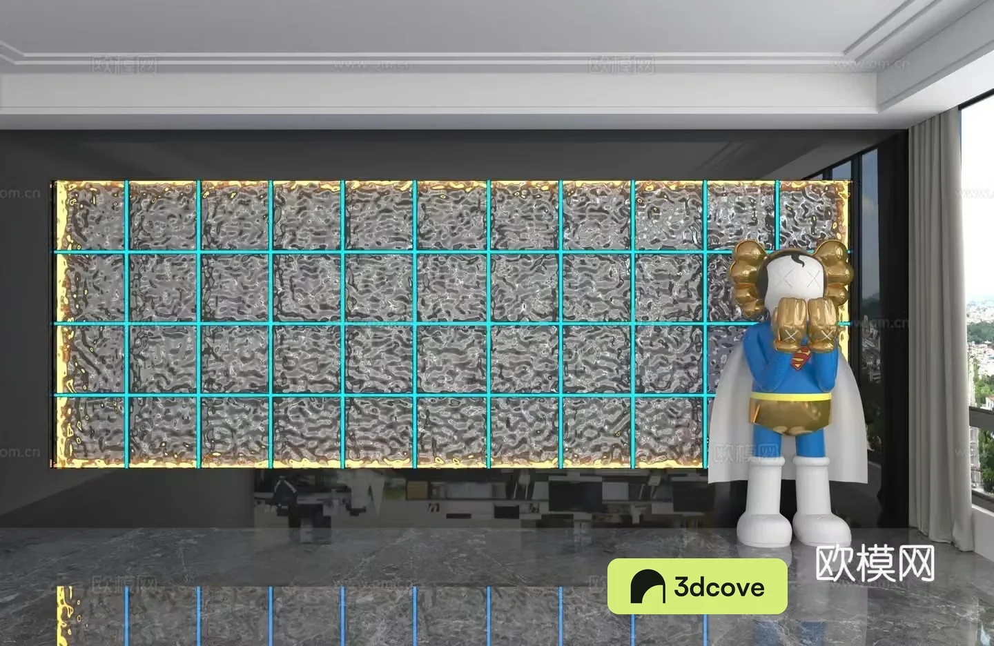 Modern background wall