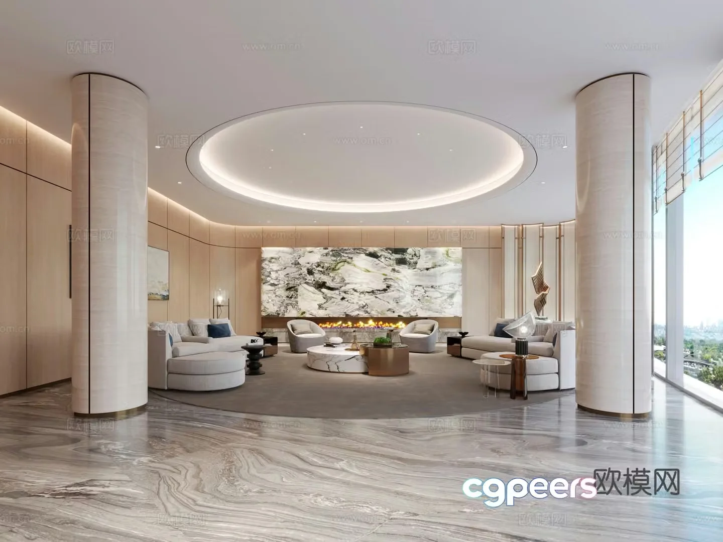 VIP reception room 3d model