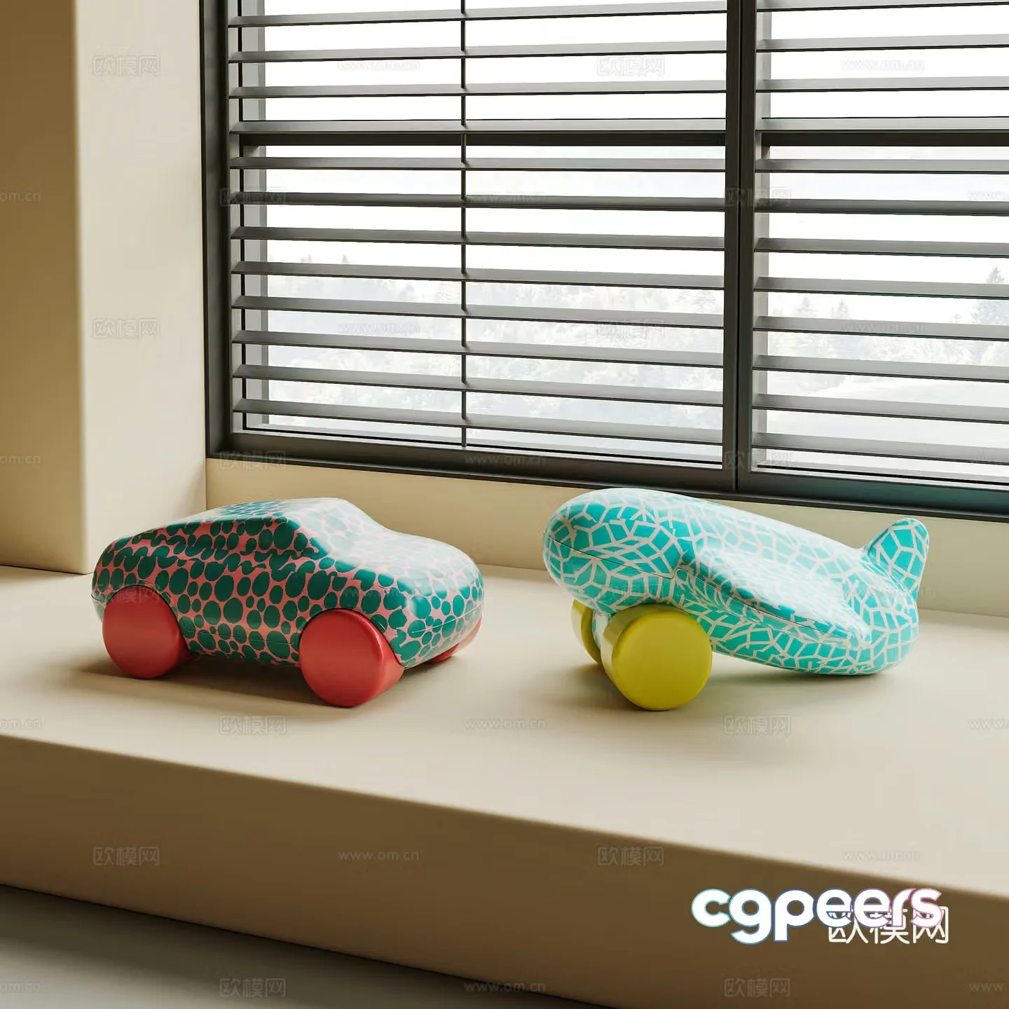 Modern children’s toy combination 3d model