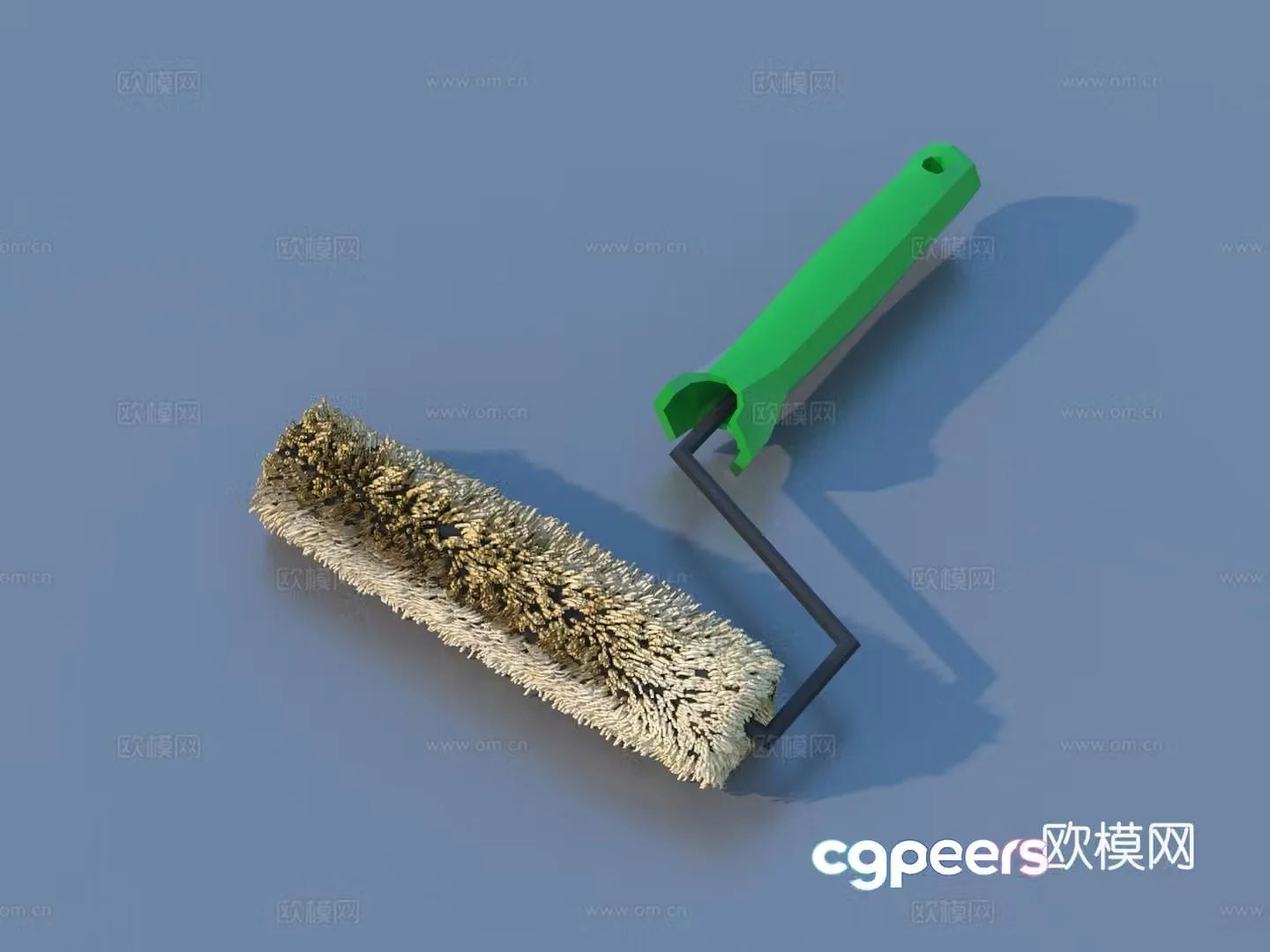 Roller brush brush paint brush 3d model
