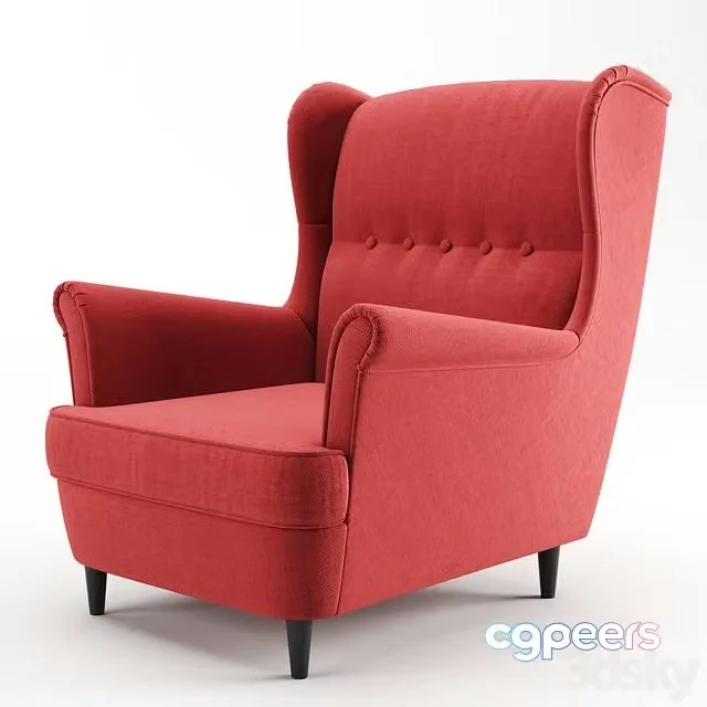 3ds Max Free – Armchair Strandmon Ikea