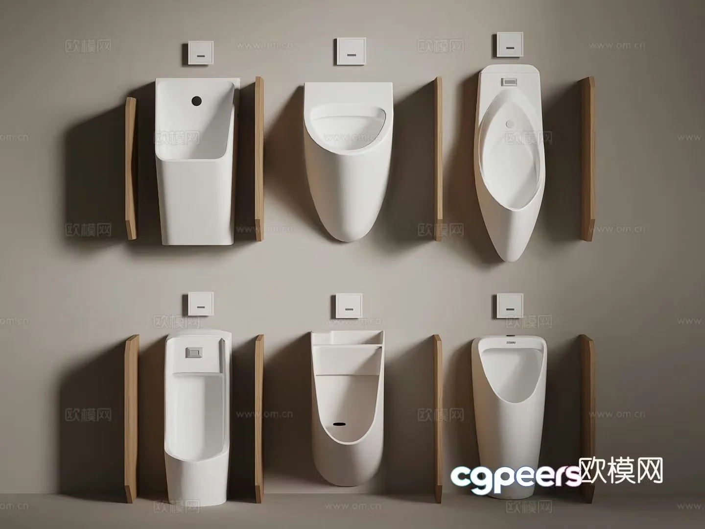 Toilet Modern Urinal Urinal 3D Model