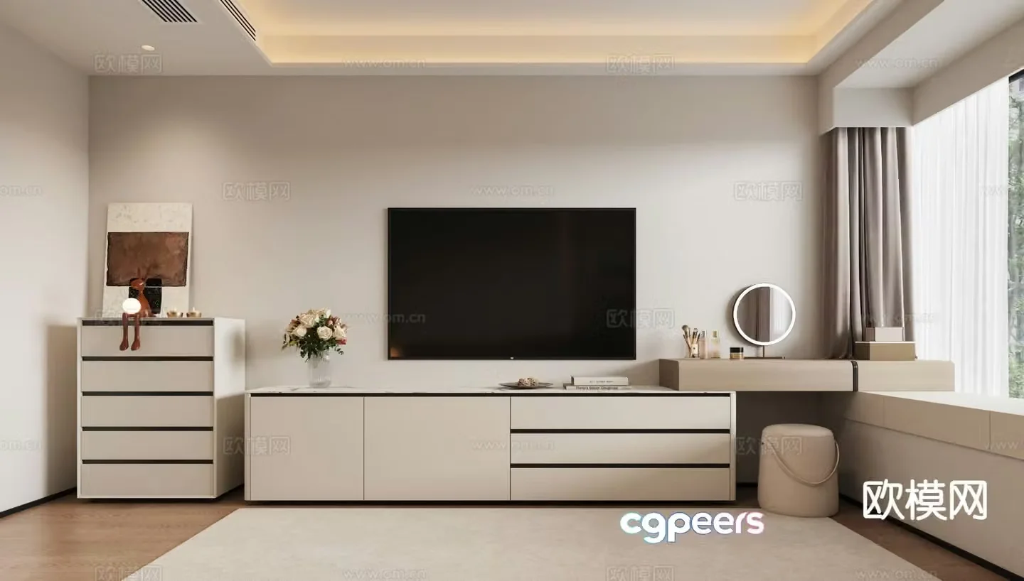 Modern TV cabinet 3d model