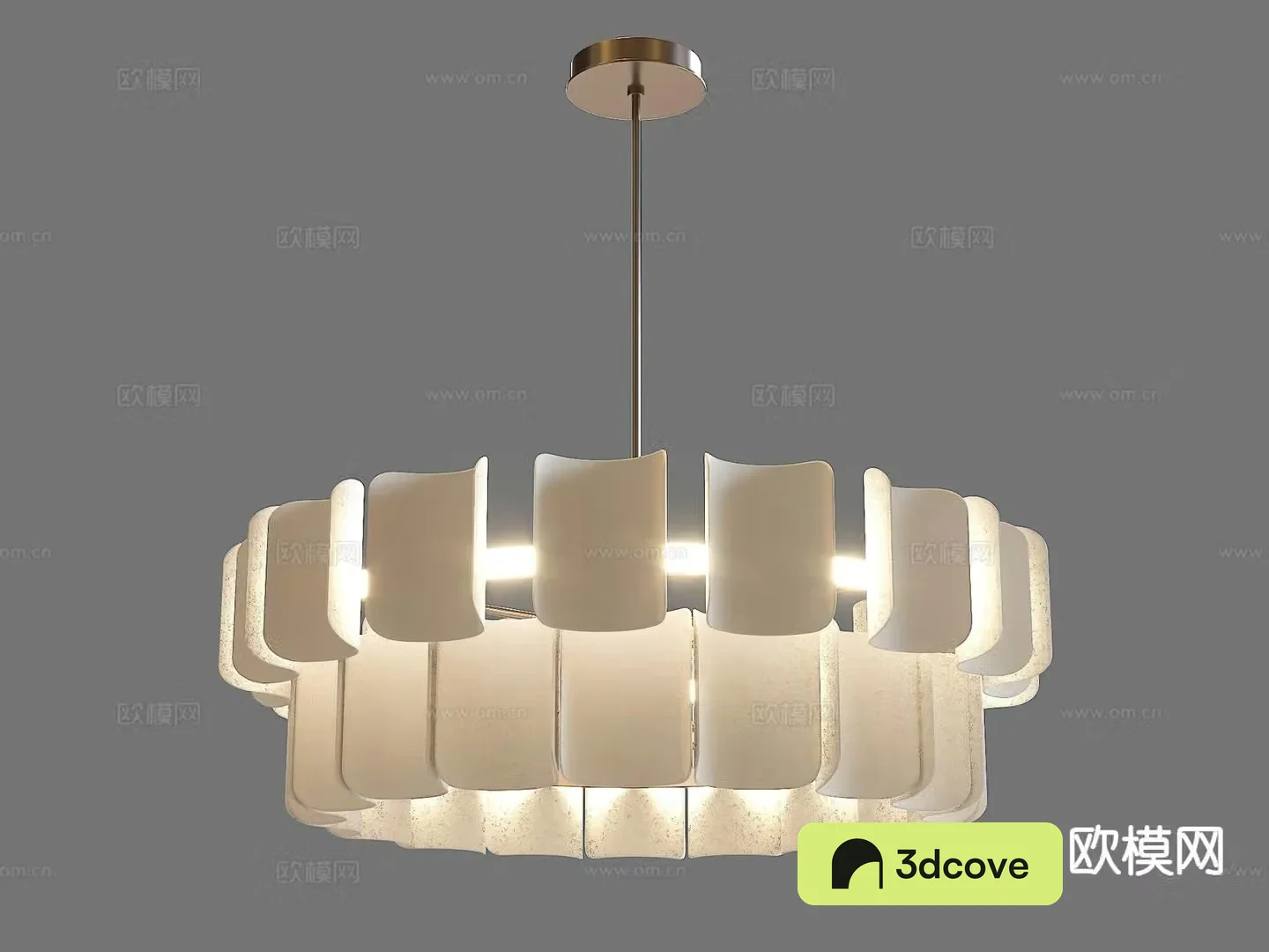 Creamy wind chandelier