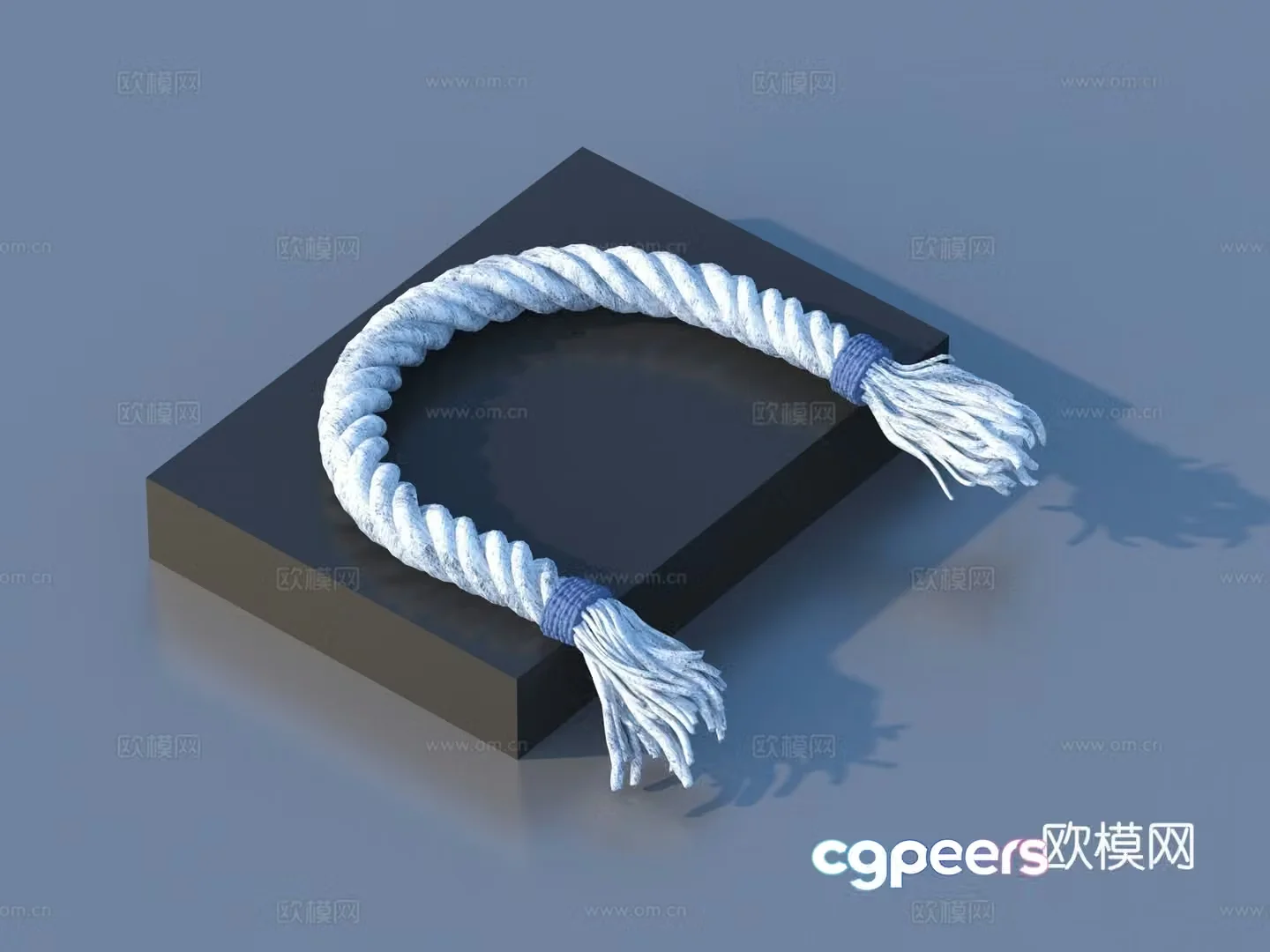 Rope knot hemp rope daily necessities 3d model