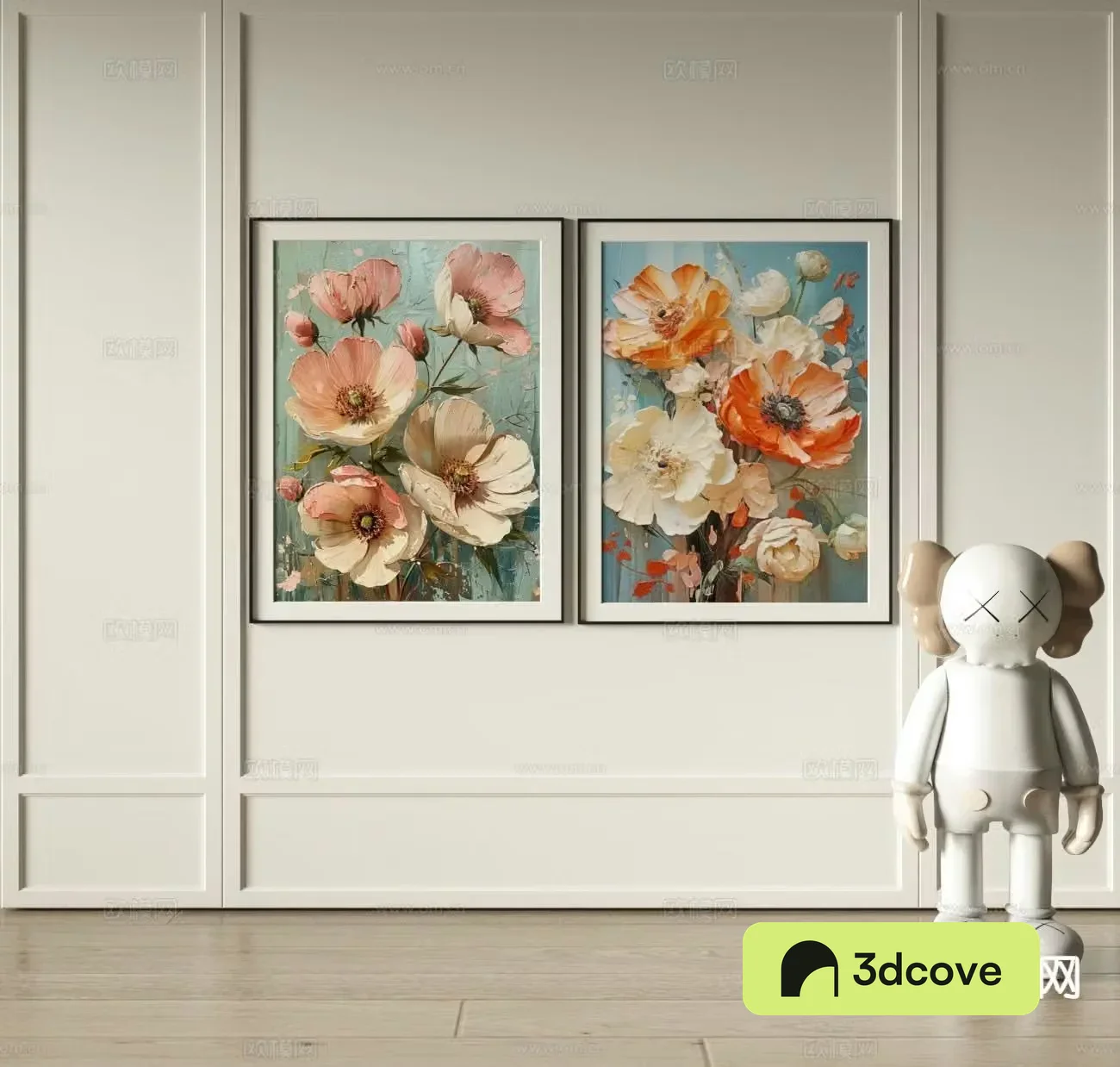 Simple European decorative painting oil painting hanging painting