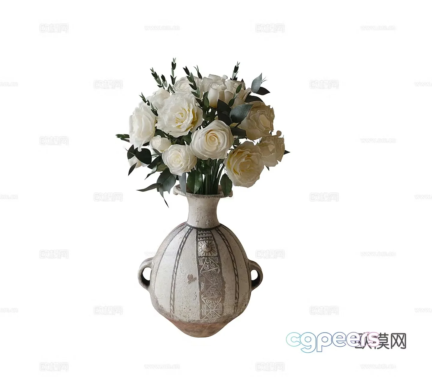 Modern flower arrangement 3d model