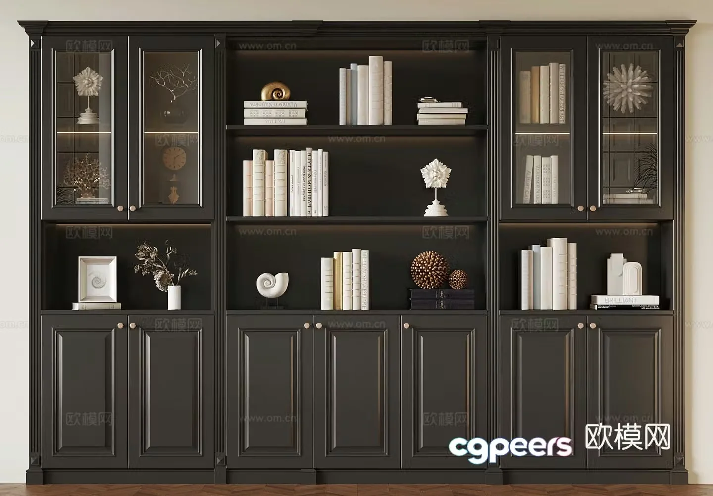 023 Bookcase French bookcase 3D model