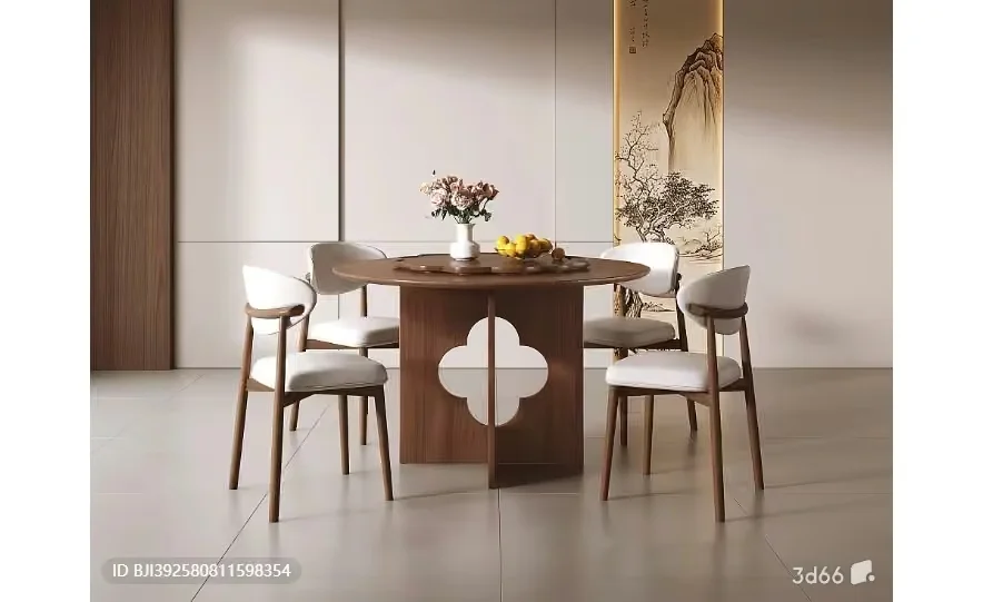 A Minimalist Dining Table 3D Model – 7102 – VRAY Render