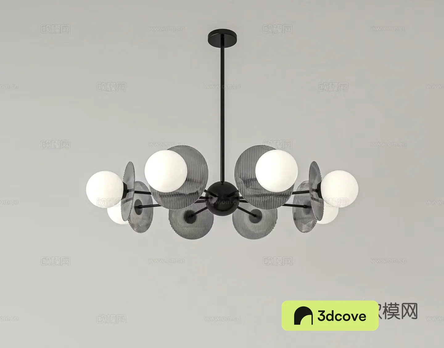 Modern multi-head chandelier