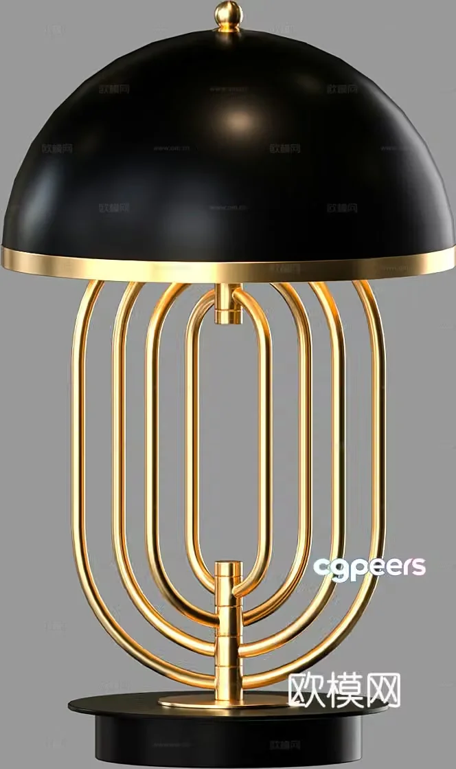 Light luxury table lamp 3D model