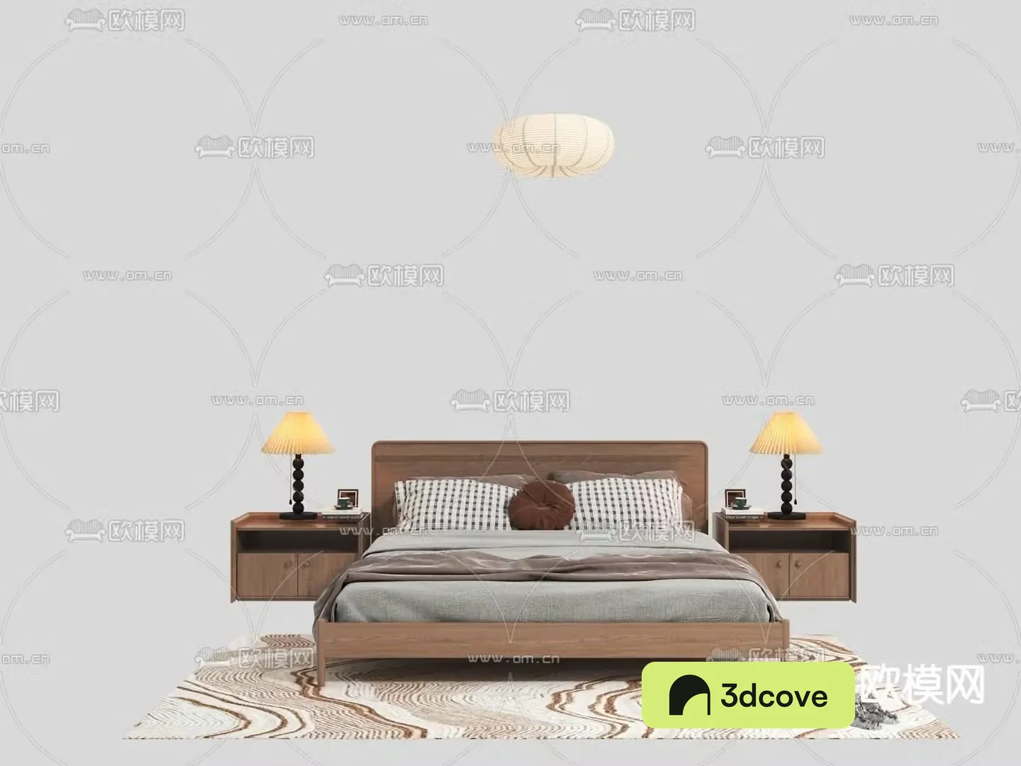 Wabi-sabi double bed