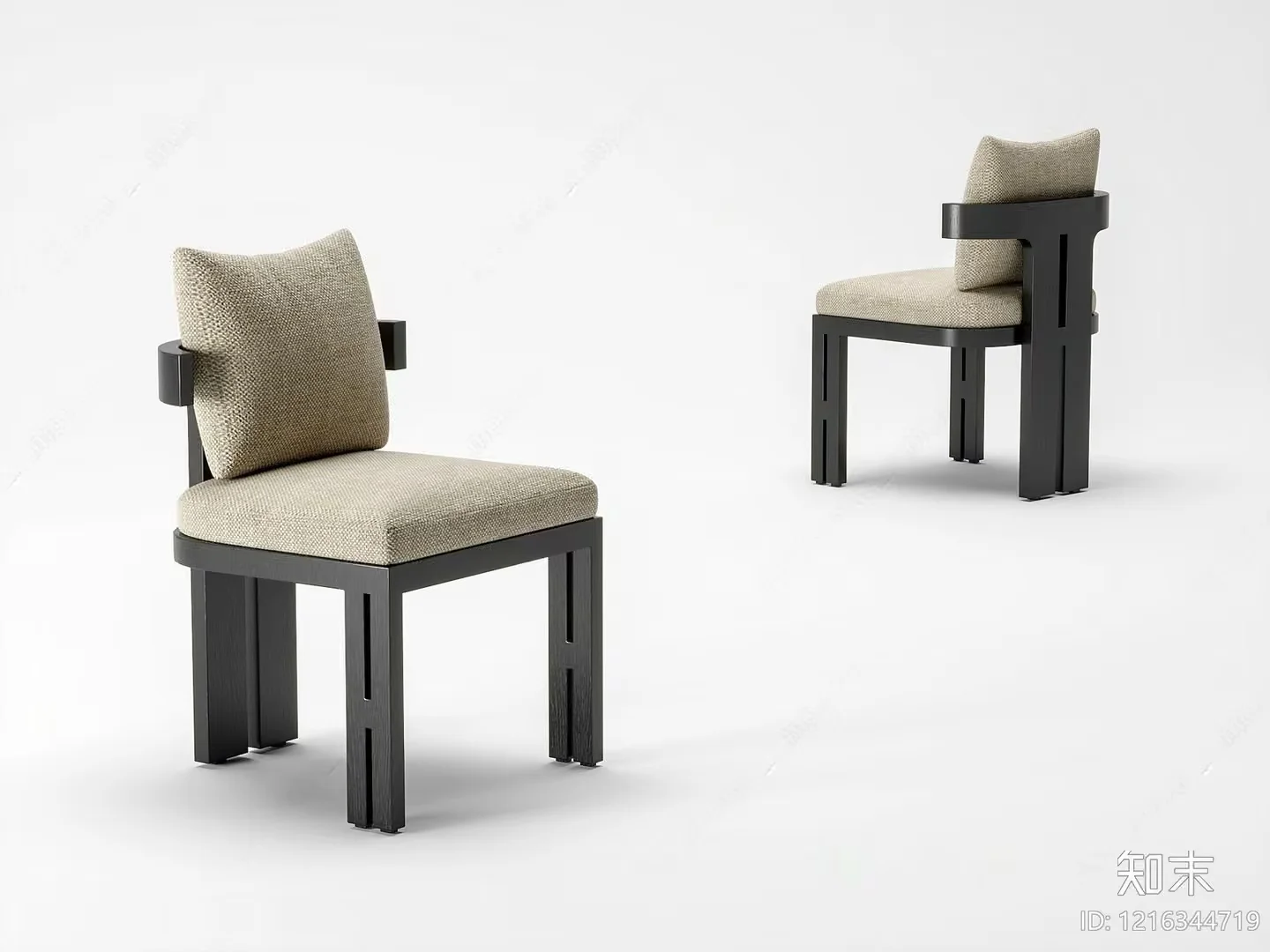 Modern Wooden Chairs 3D Model – 11623 – VRAY Render