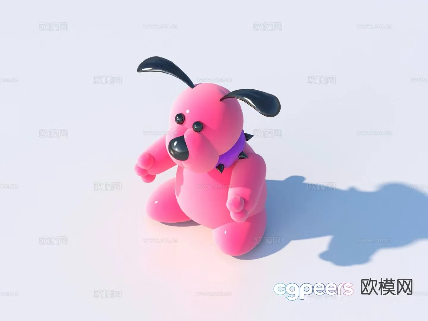 Modern cartoon toys animal doll 3d model