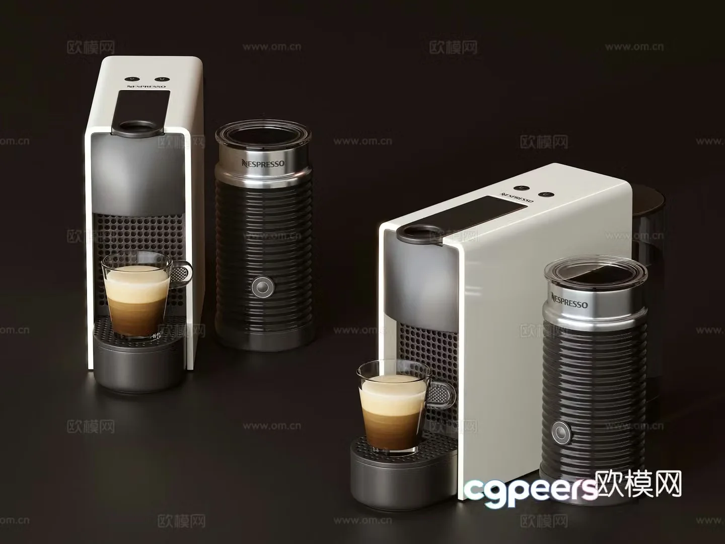 Modern coffee machine 3d model