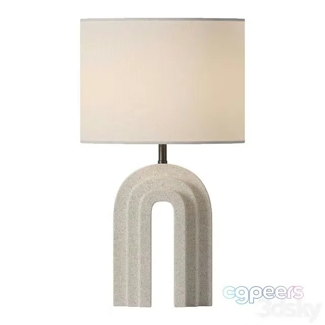 3ds Max Free – Blanc Arched Table Lamp