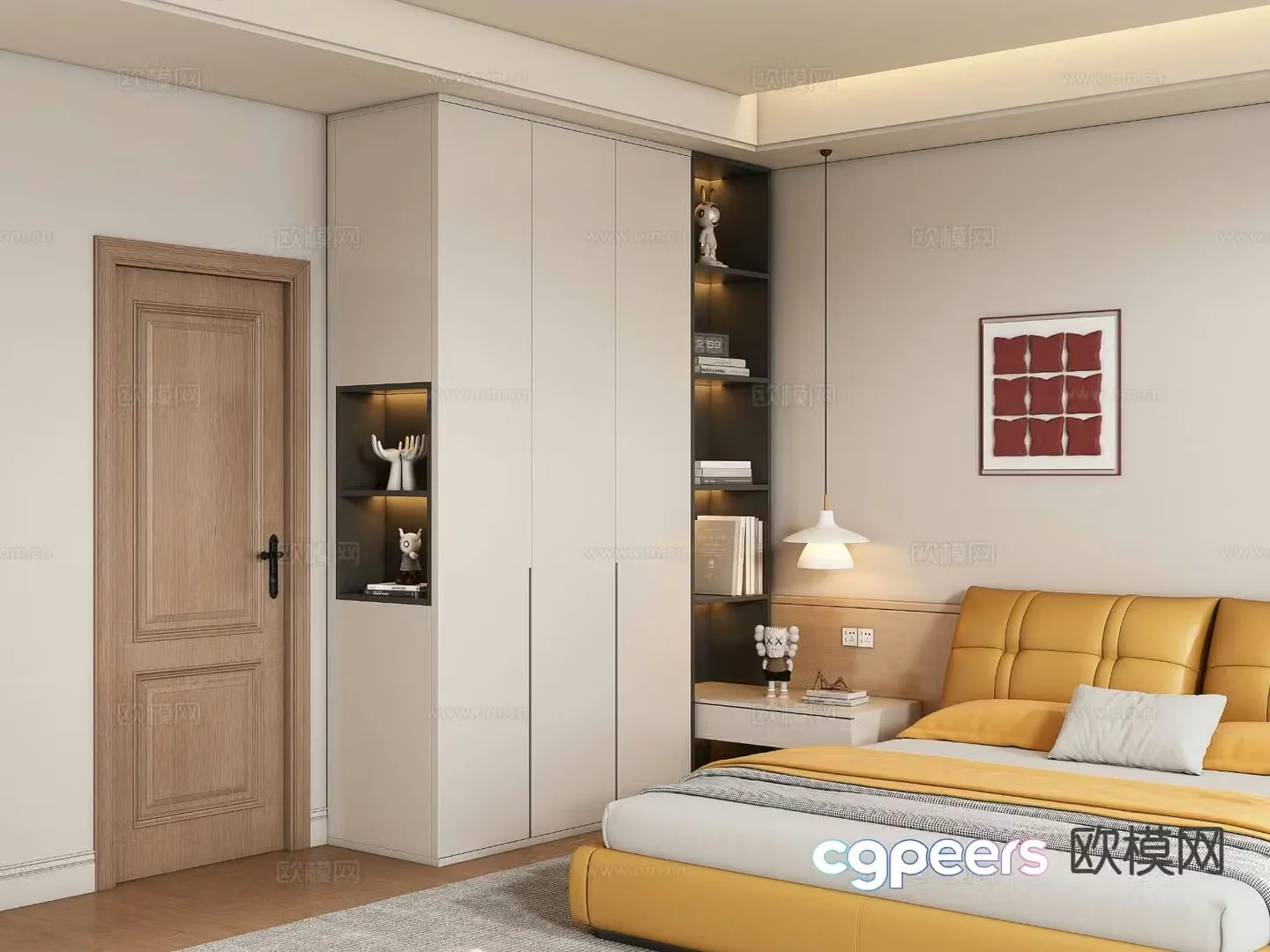 Modern wardrobe 3d model