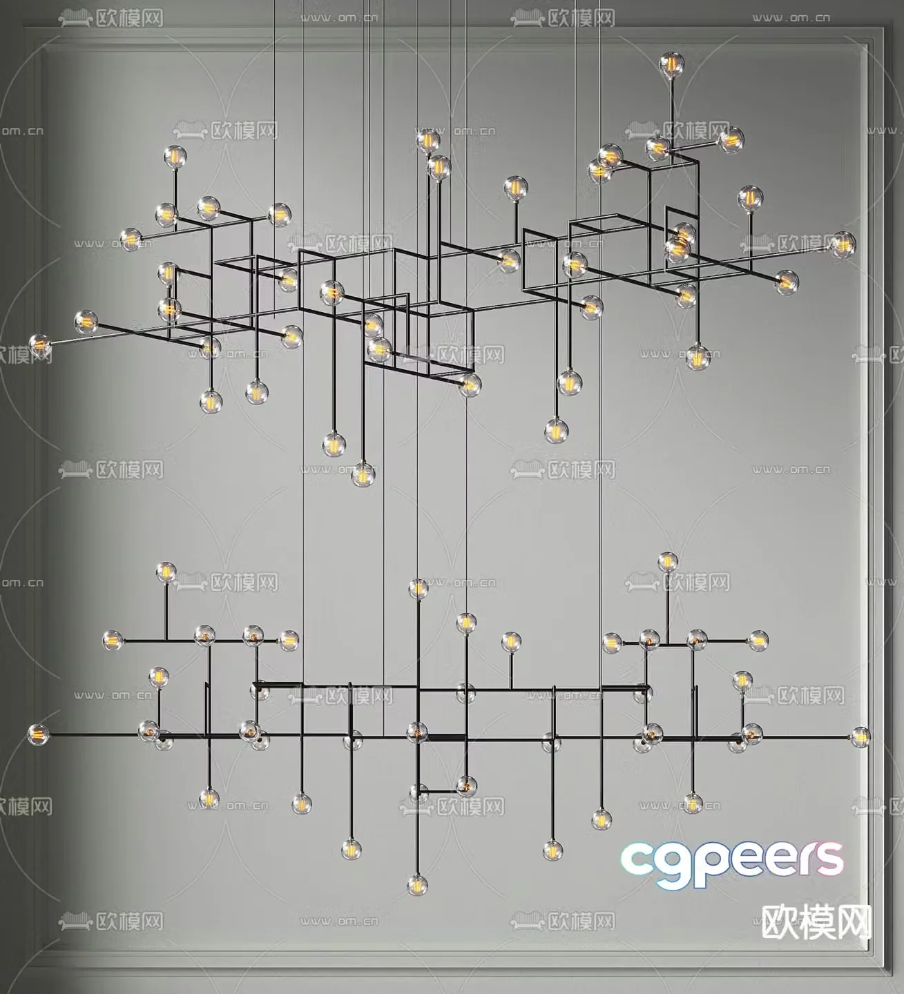 chandelier hotel chandelier lobby chandelier 3d model