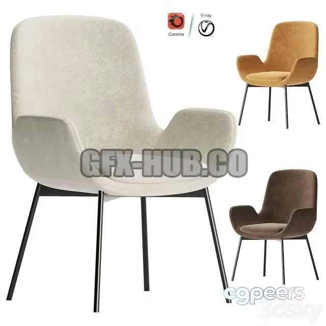 3ds Max Free – Dining chair (3 color)