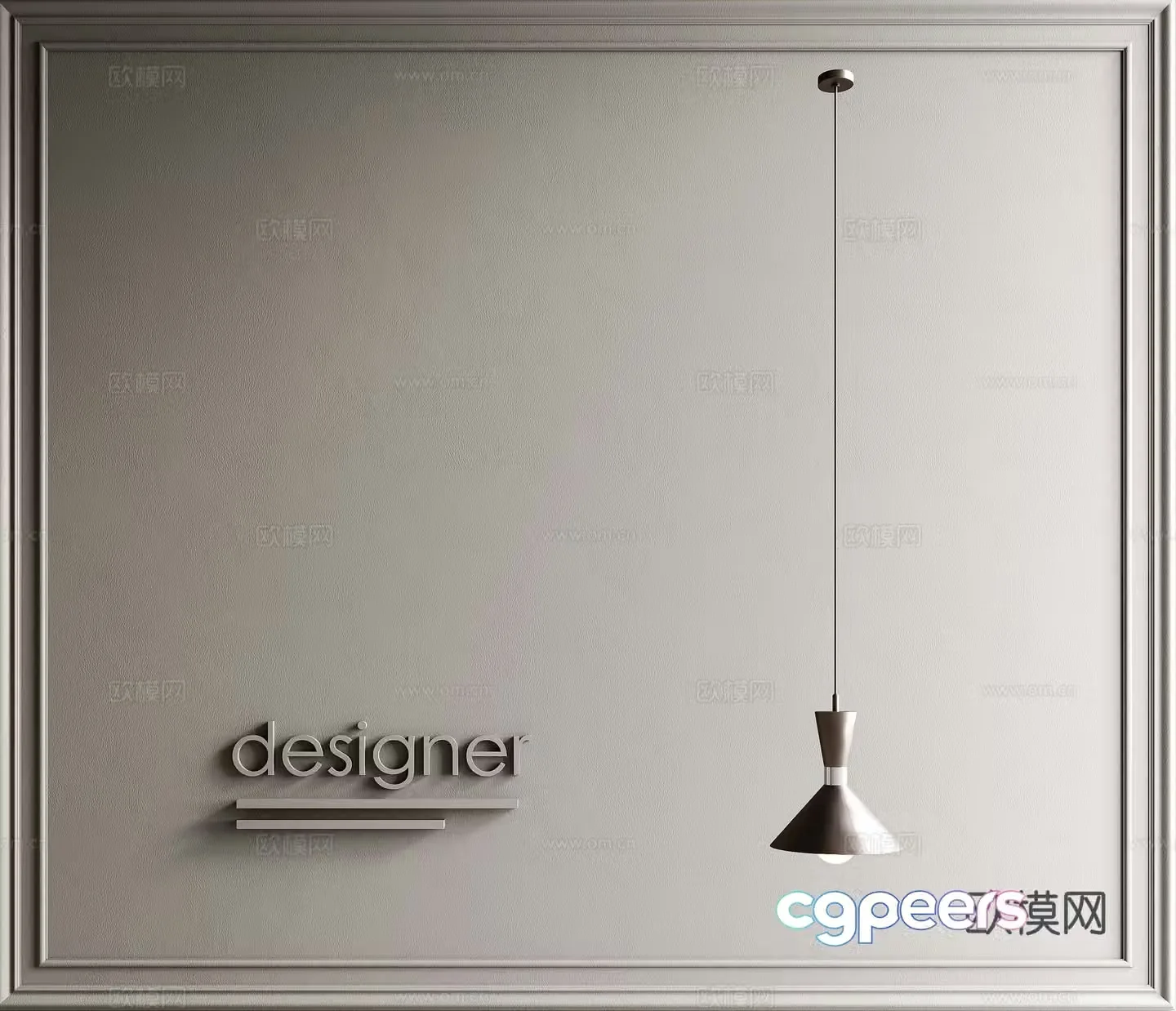 Modern Italian Light luxury chandelier 3D model