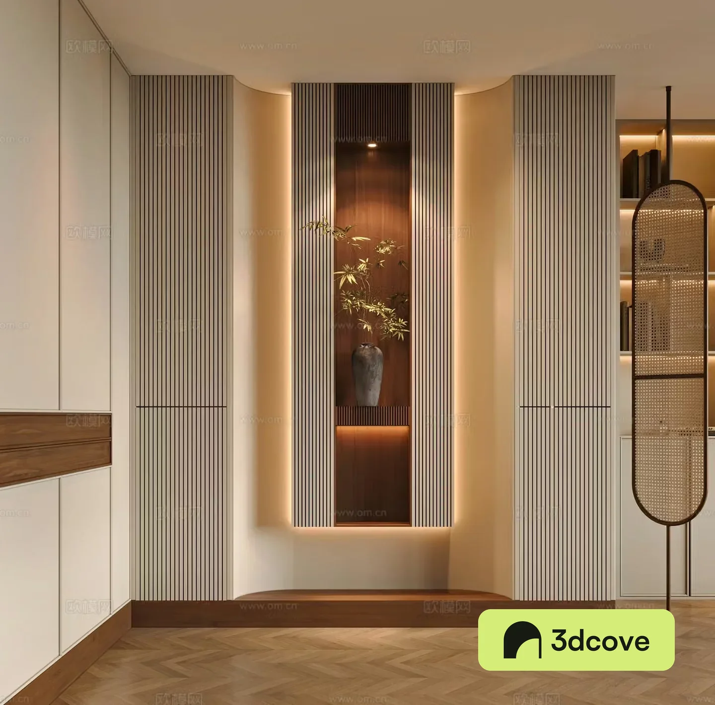 Middle-aged style entrance 3D model