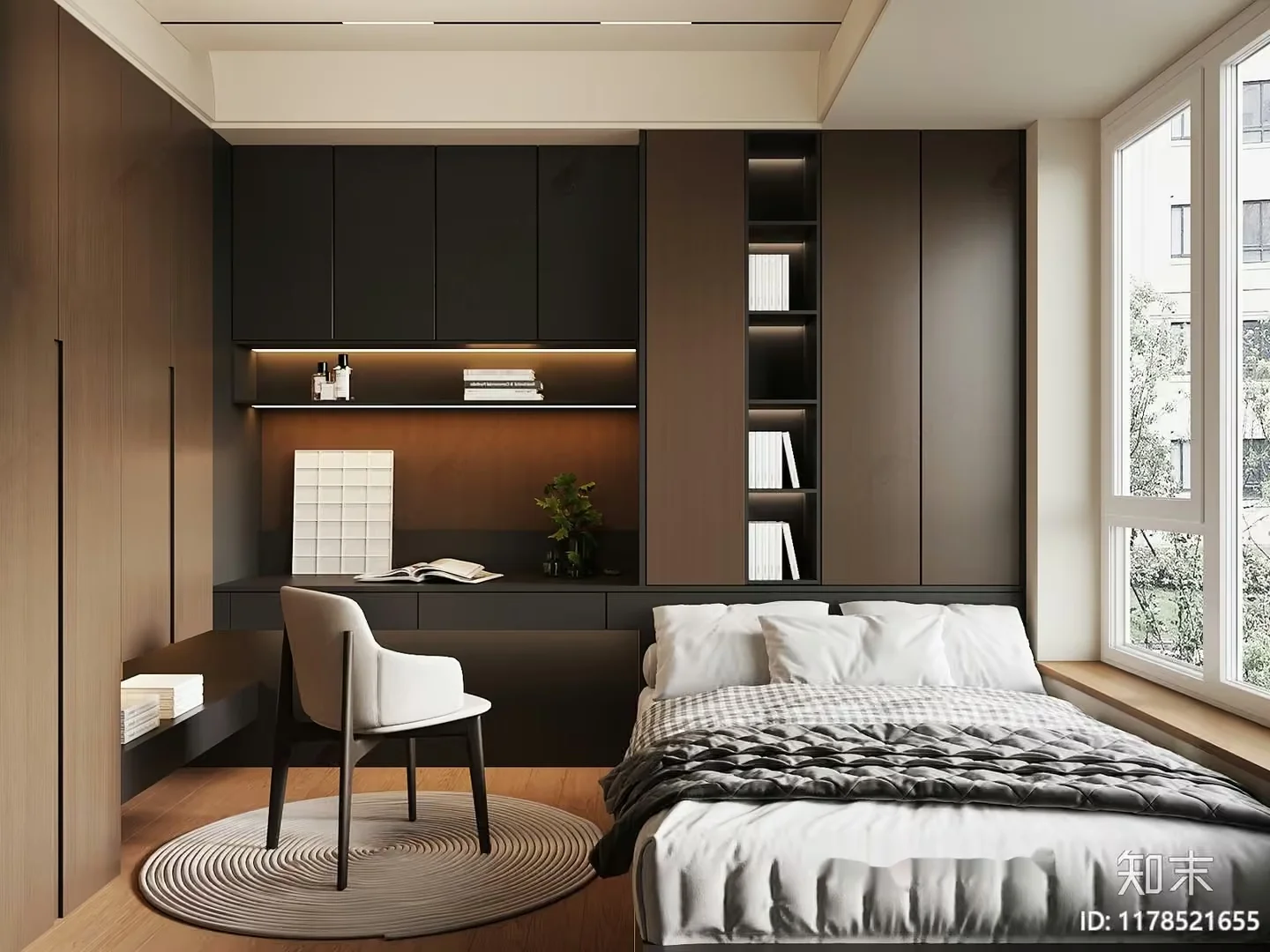 Cozy Bedroom 3D Model – 4243 – VRAY Render
