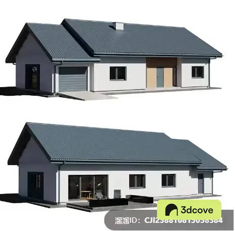 A House With A Gray Roof