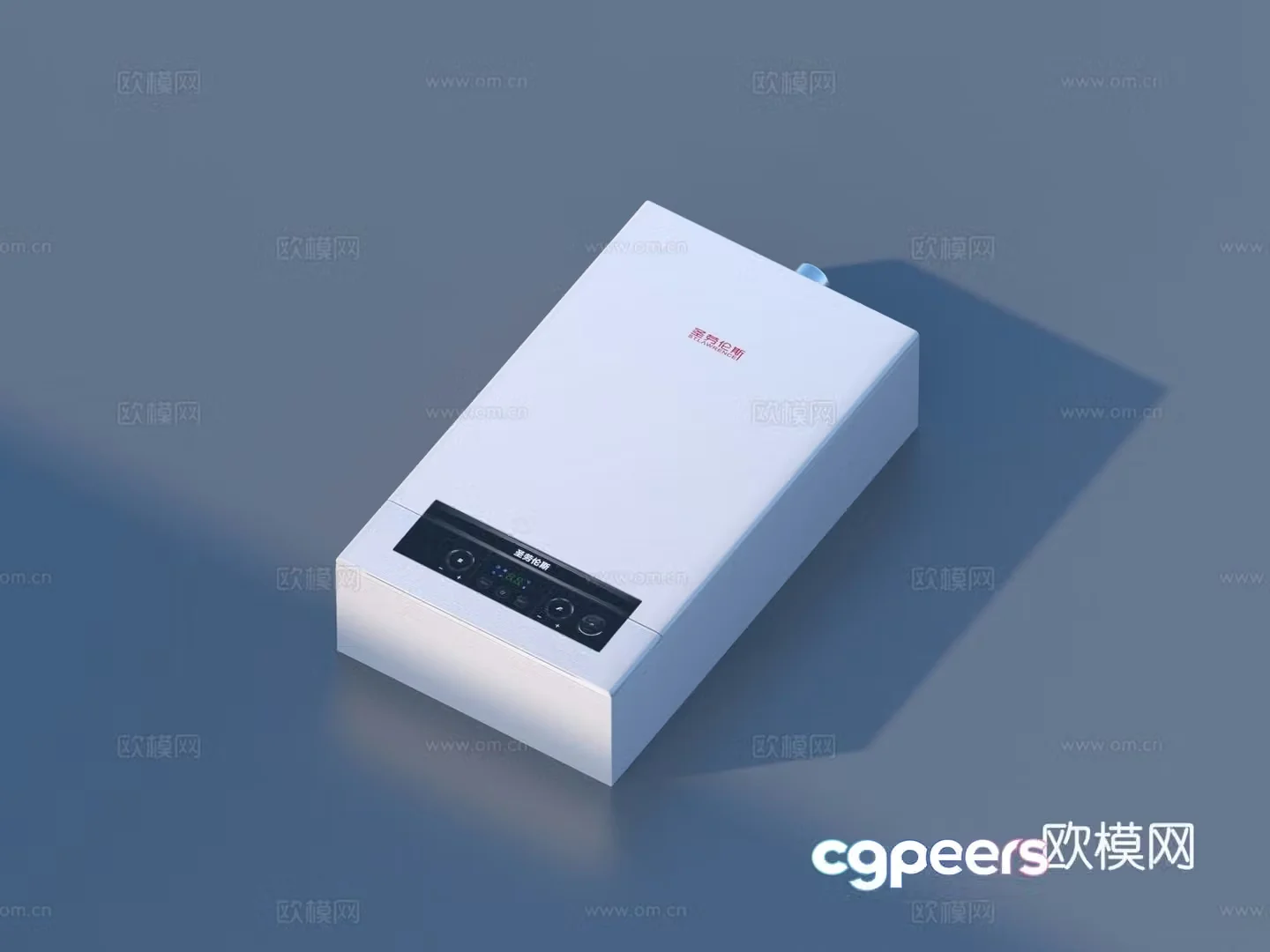Gas water heater 3D model