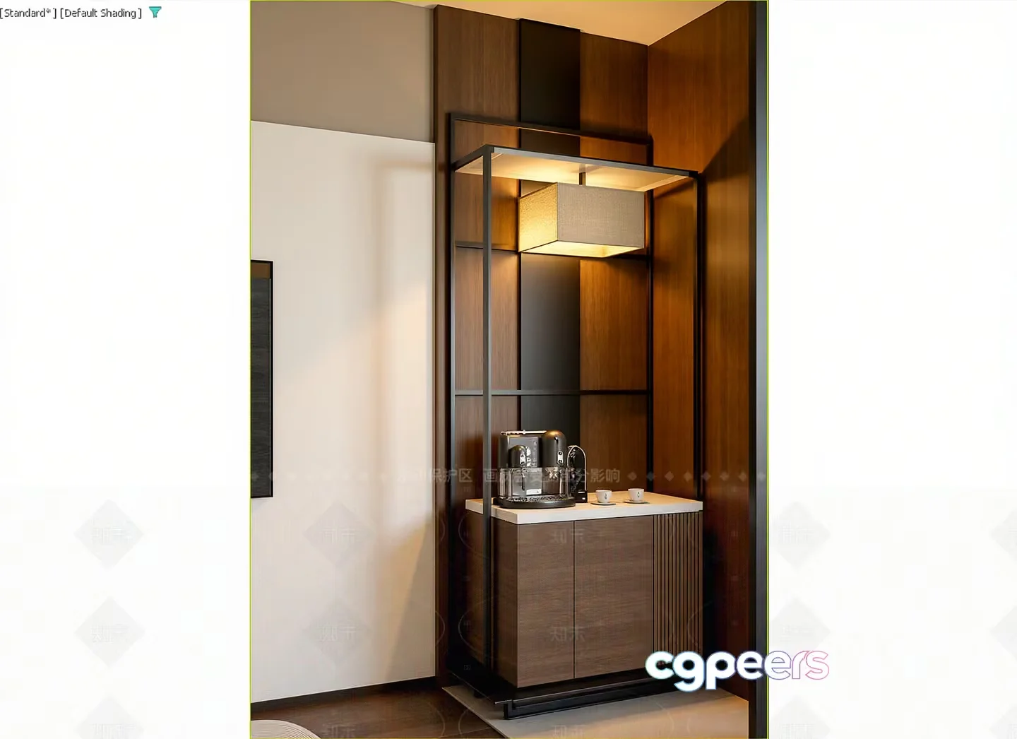 Modern Coffee Station 3D Model – 16891 – VRAY Render