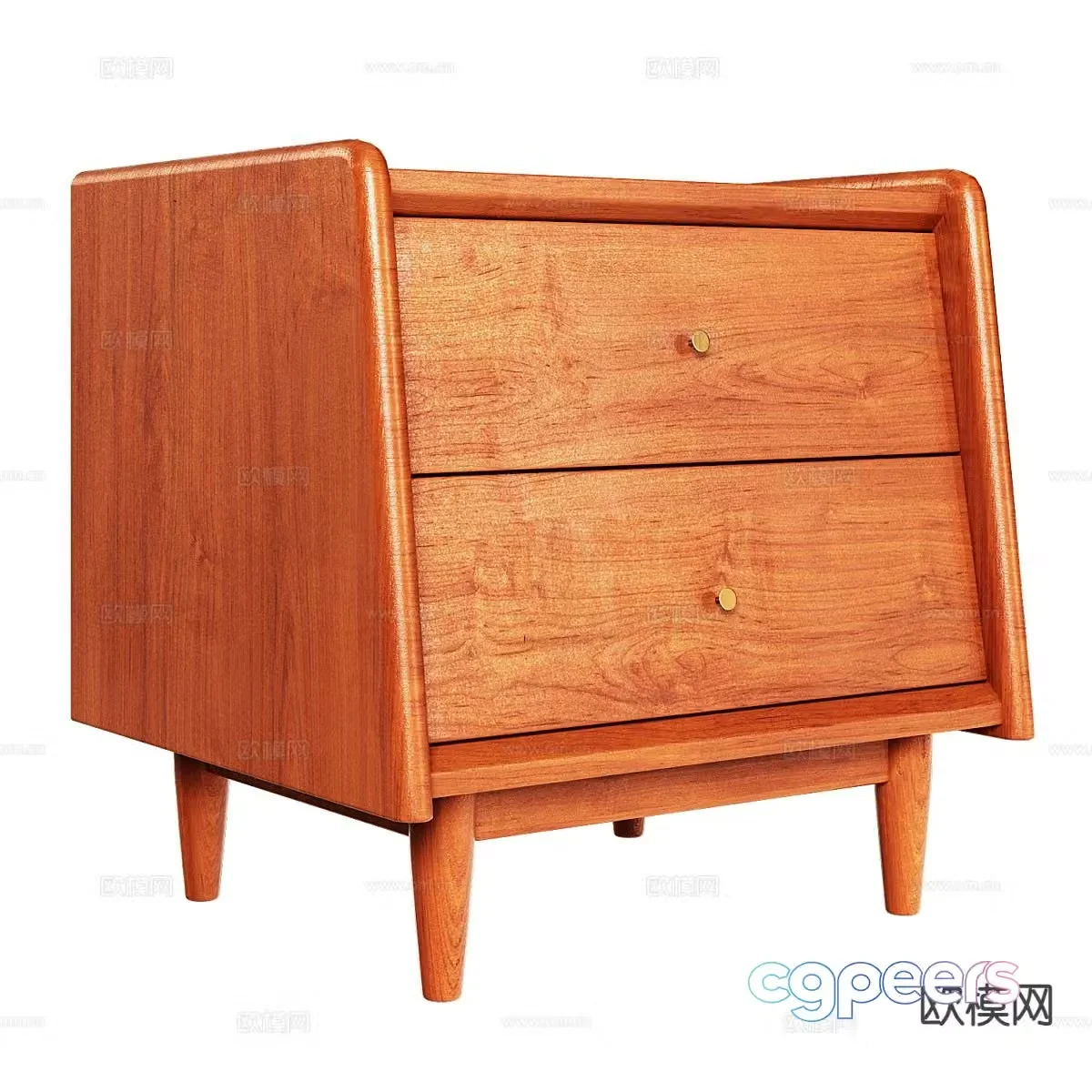 Simple bedside table 3d model
