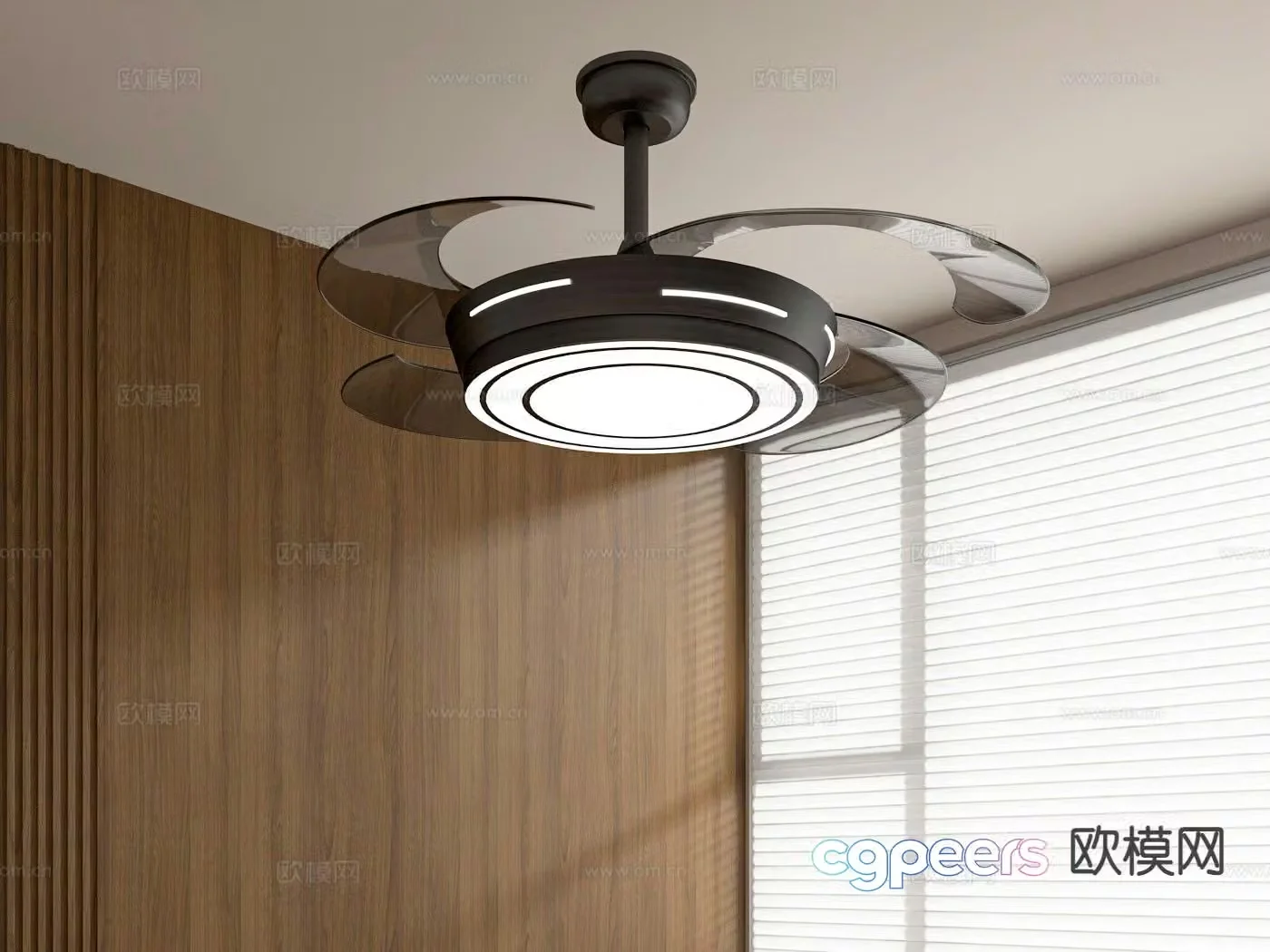 Modern ceiling fan light fan light 3d model
