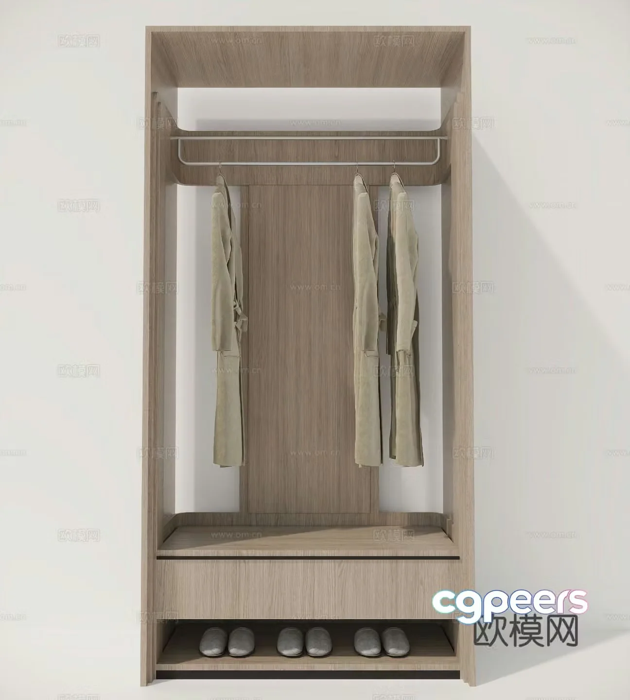 Modern wardrobe 3d model