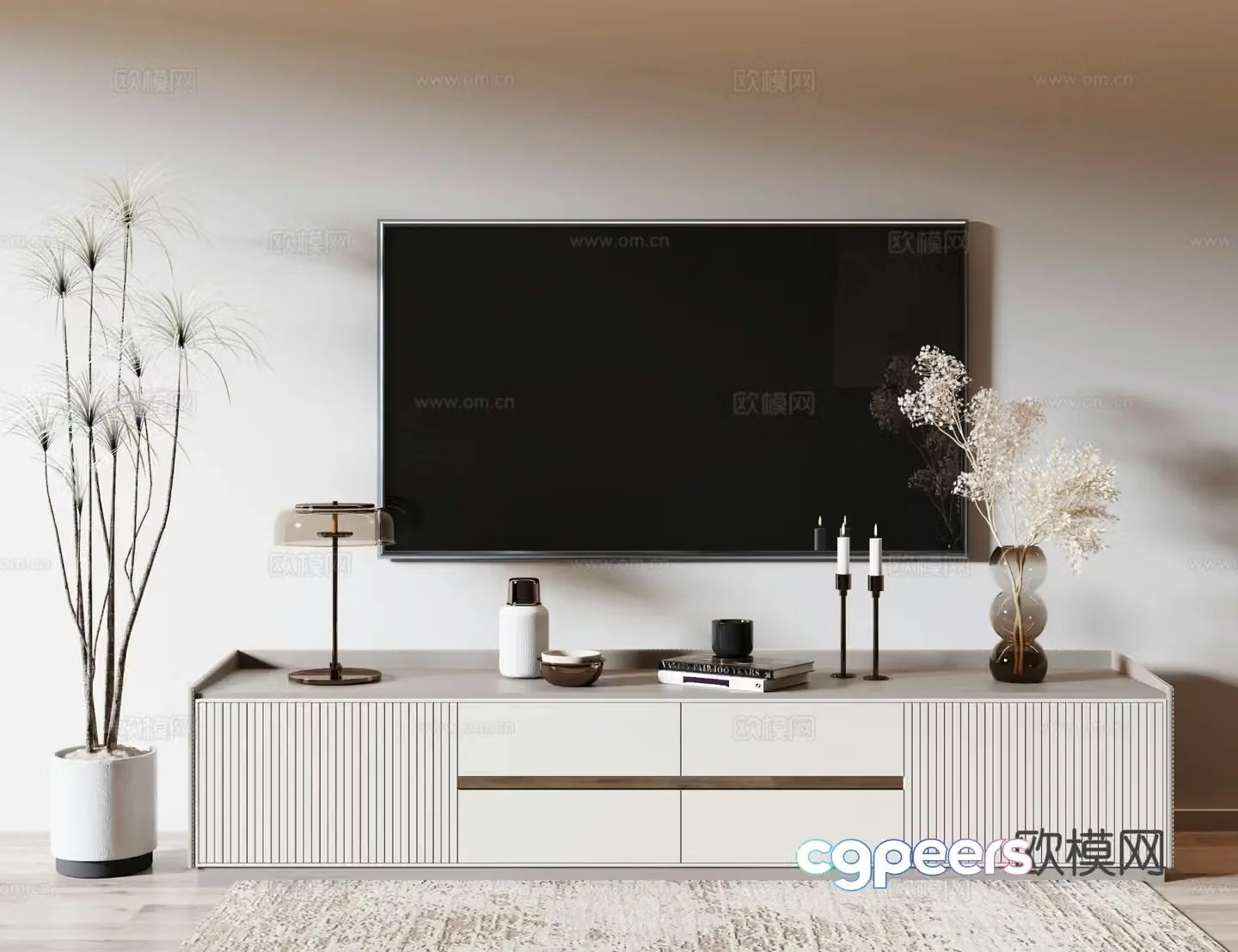 Modern TV cabinet 3d model