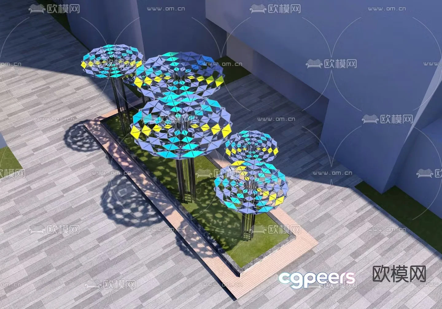 Urban sculpture sketch 3D model