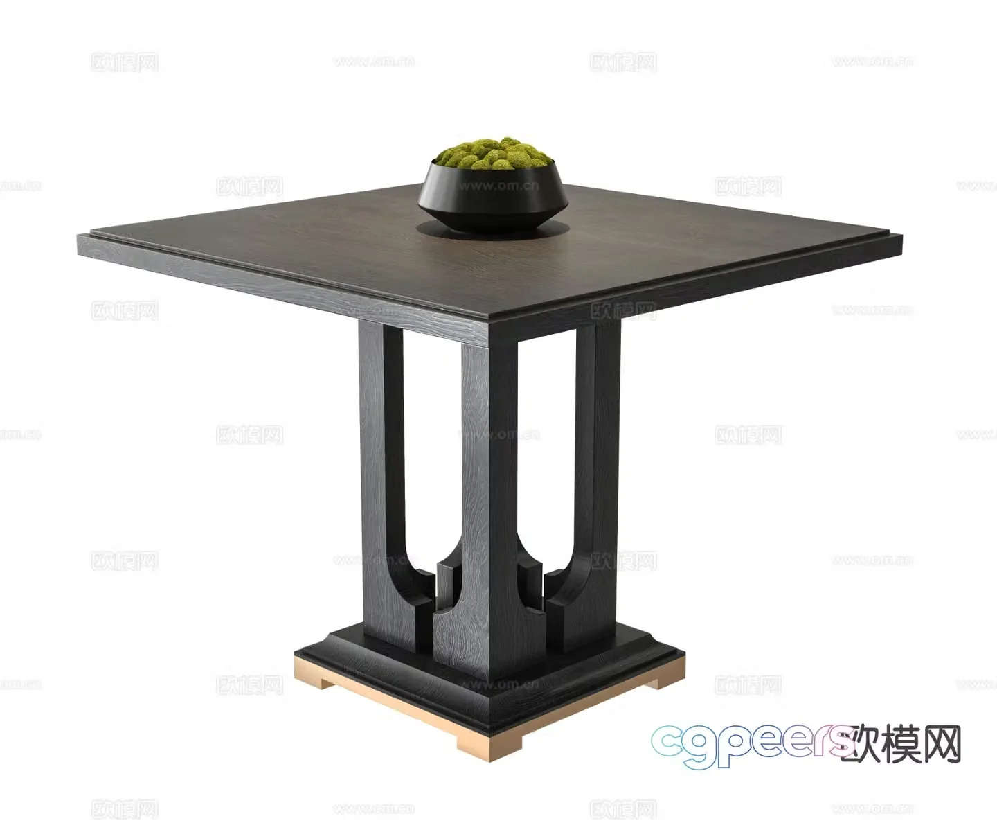 New Chinese square table dining table 3d model